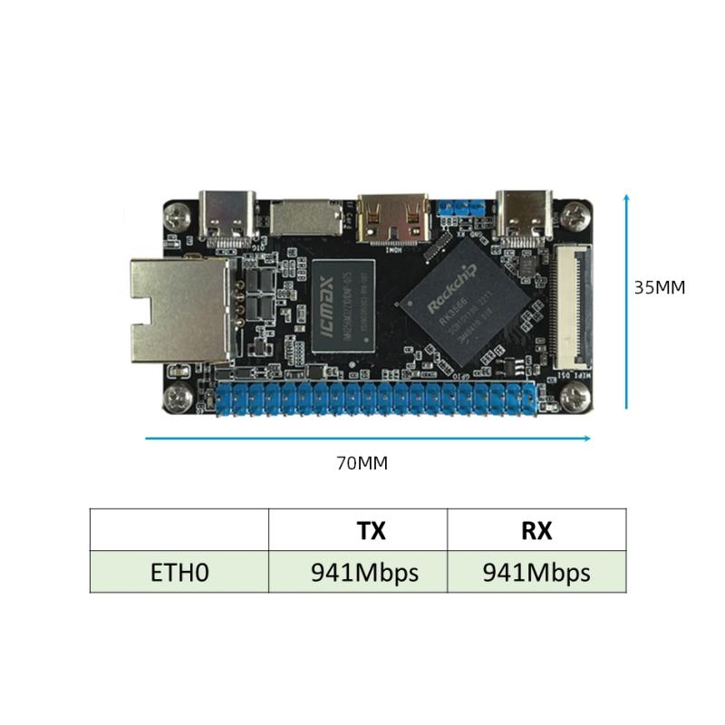 คอมพิวเตอร์บอร์ดเดี่ยว RK3566 SBC ขนาดพกพา